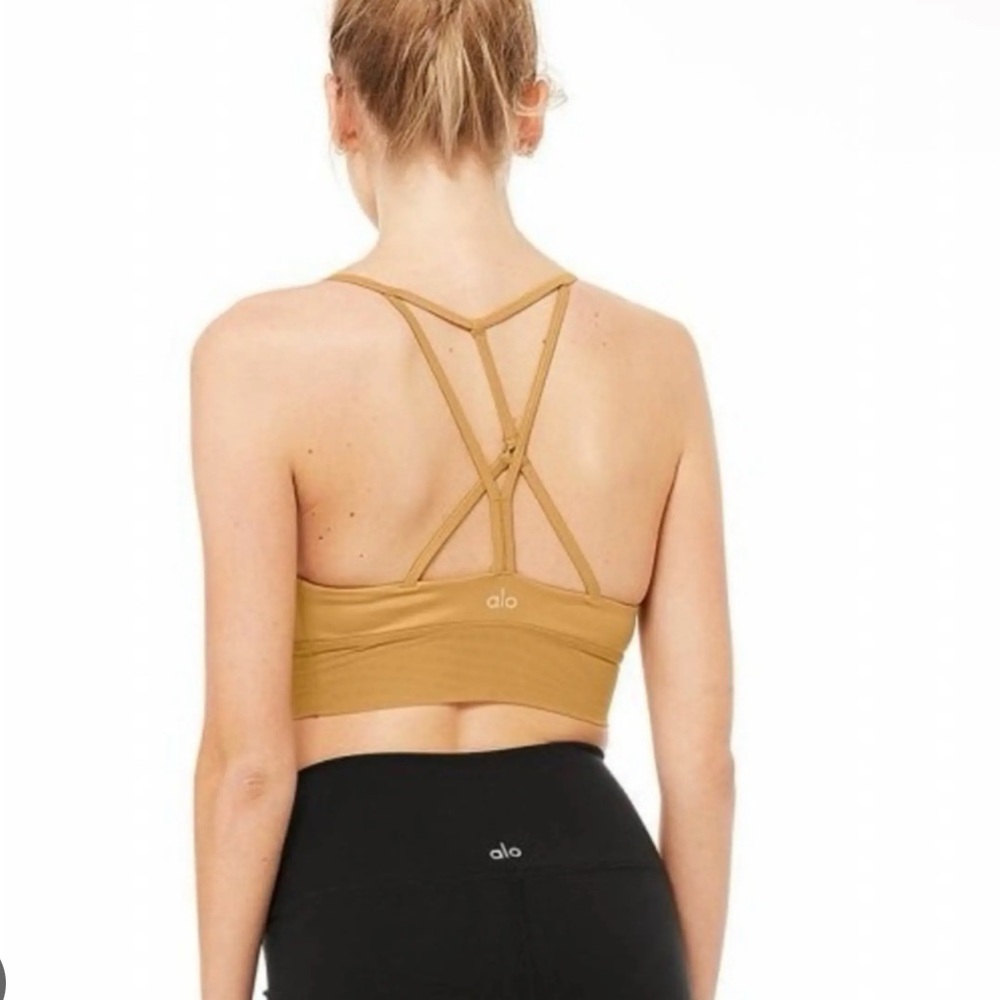 Gold Alo Sports Bra